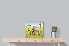 My African Buddies-Wall_Art-50 x 50cm-Mounted Canvas-No Frame-Pixalot