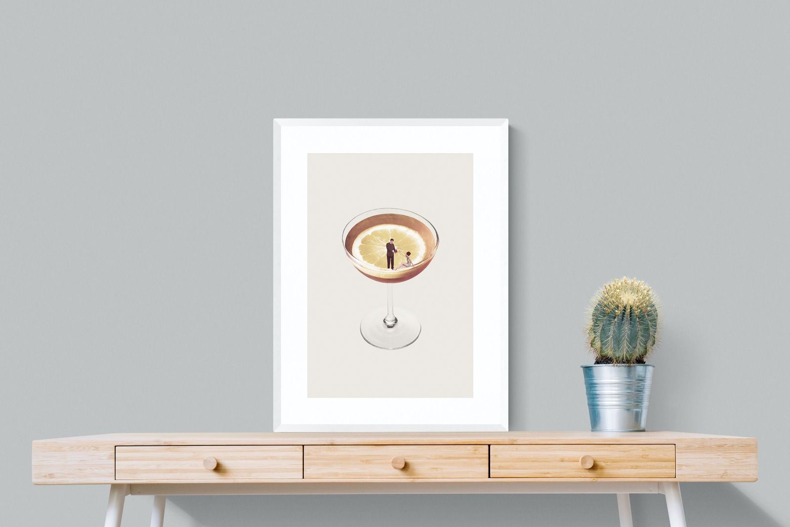 My Drink Needs a Drink-Wall_Art-60 x 80cm-Framed Print-White-Pixalot