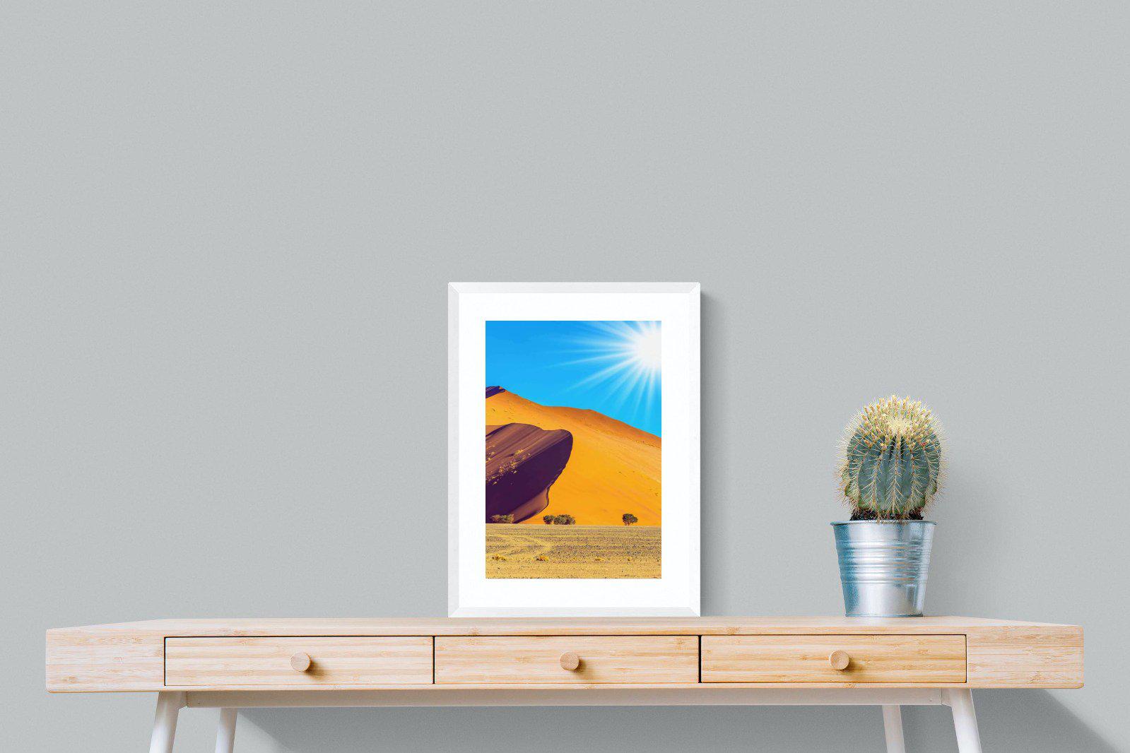 Namibian Landscape-Wall_Art-45 x 60cm-Framed Print-White-Pixalot