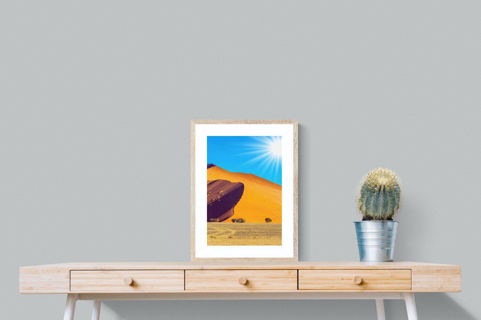 Namibian Landscape-Wall_Art-45 x 60cm-Framed Print-Wood-Pixalot