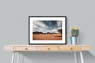 Namibian Ostrich-Wall_Art-80 x 60cm-Framed Print-Black-Pixalot