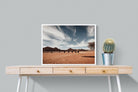 Namibian Ostrich-Wall_Art-80 x 60cm-Mounted Canvas-White-Pixalot