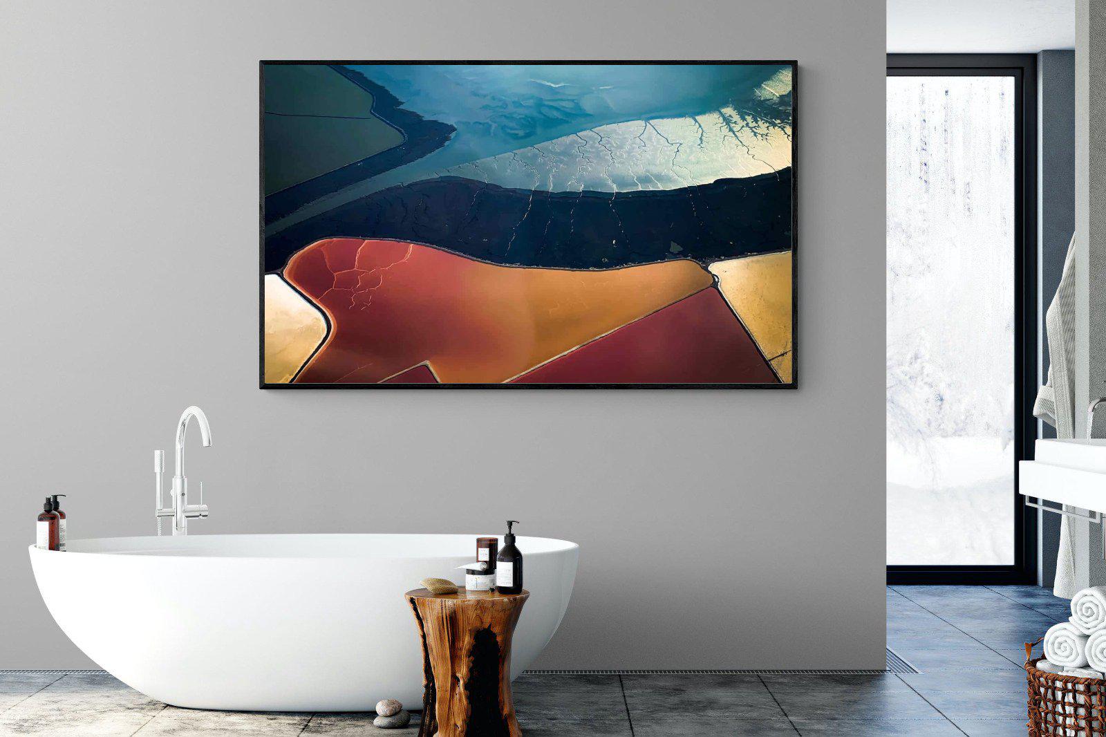 Natural Geometry-Wall_Art-180 x 110cm-Mounted Canvas-Black-Pixalot