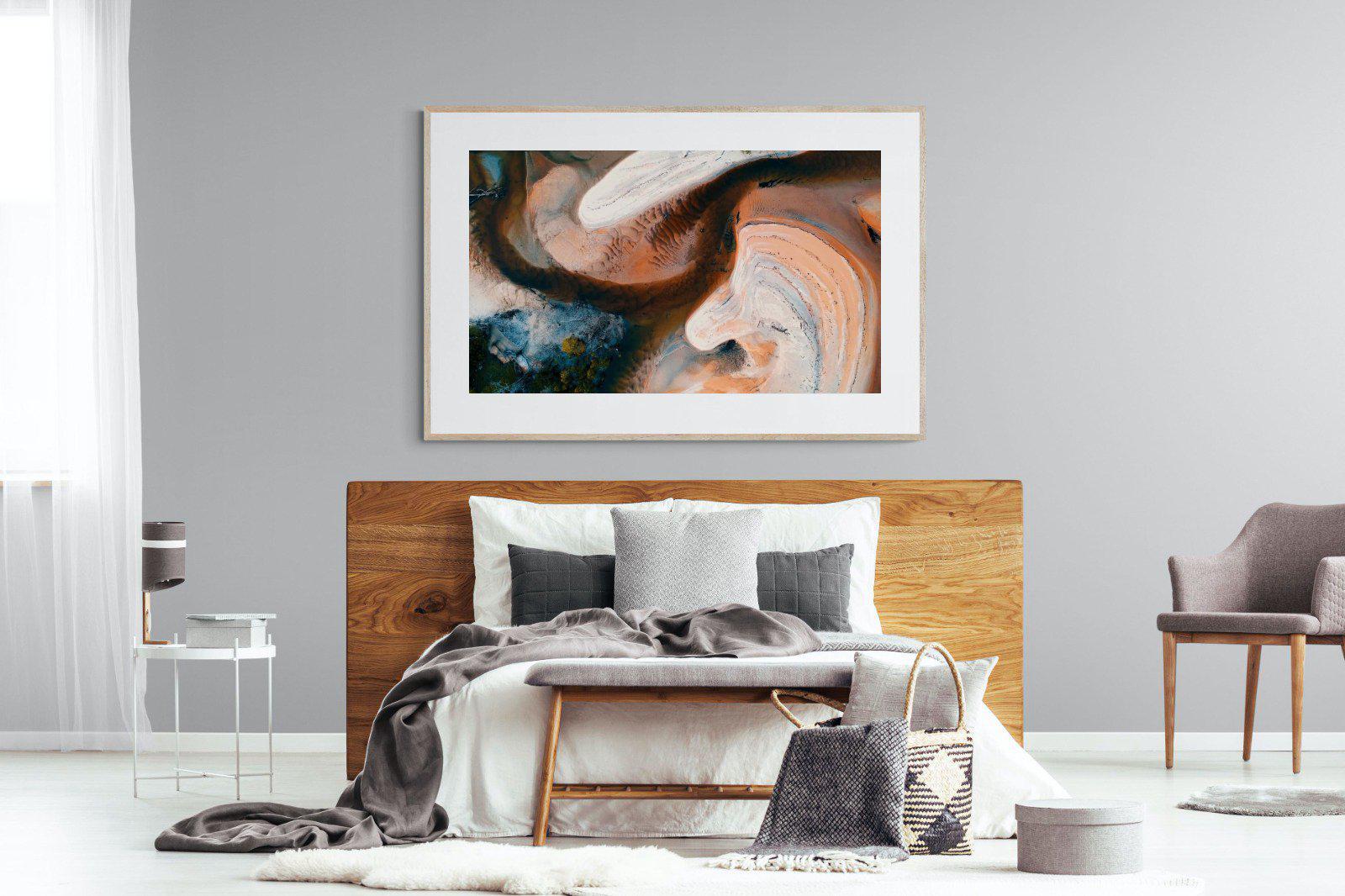 Nature's Swirl-Wall_Art-150 x 100cm-Framed Print-Wood-Pixalot