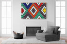 Ndebele Beads-Wall_Art-150 x 100cm-Mounted Canvas-Wood-Pixalot