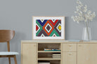 Ndebele Beads-Wall_Art-60 x 45cm-Framed Print-Wood-Pixalot
