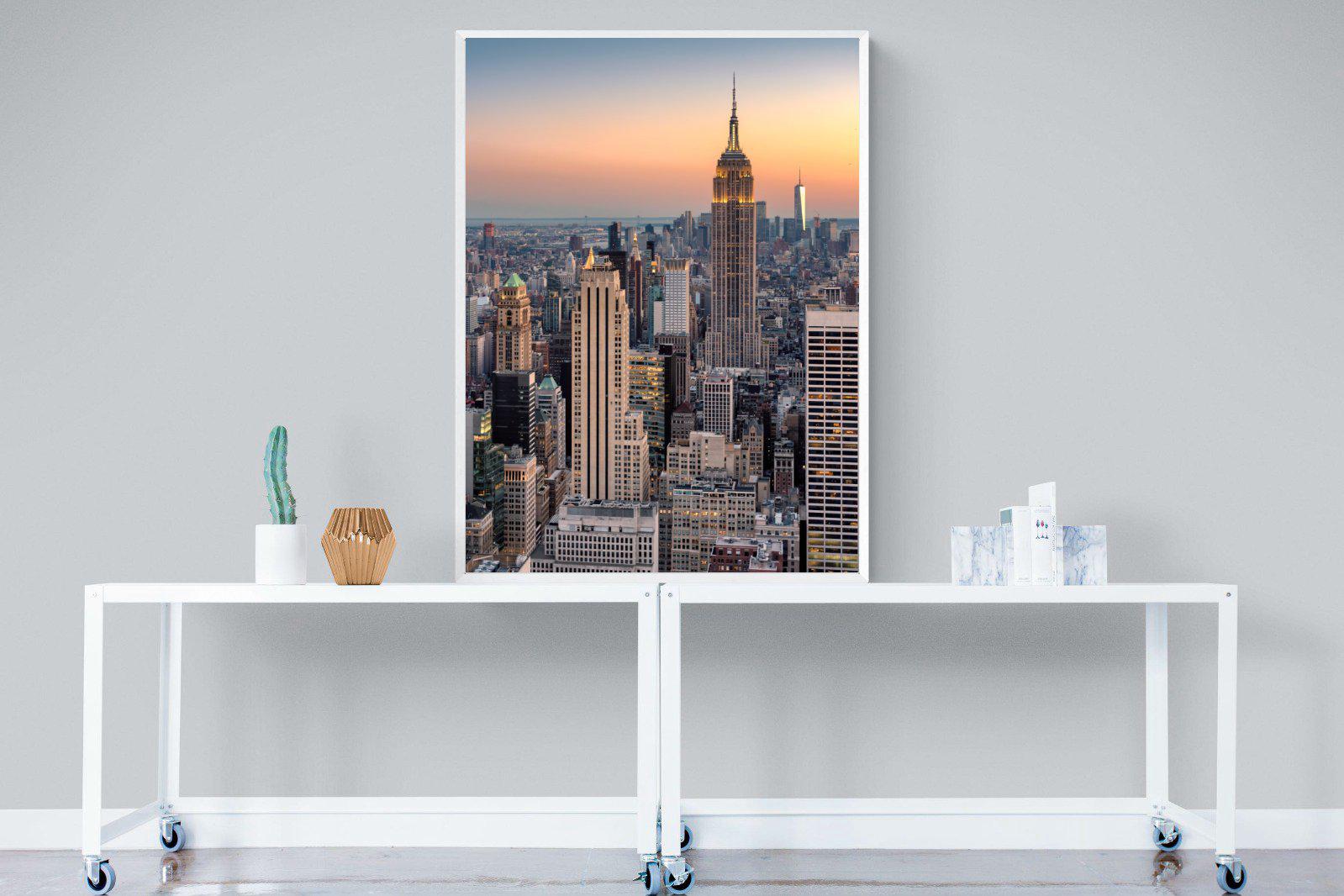 New York-Wall_Art-90 x 120cm-Mounted Canvas-White-Pixalot