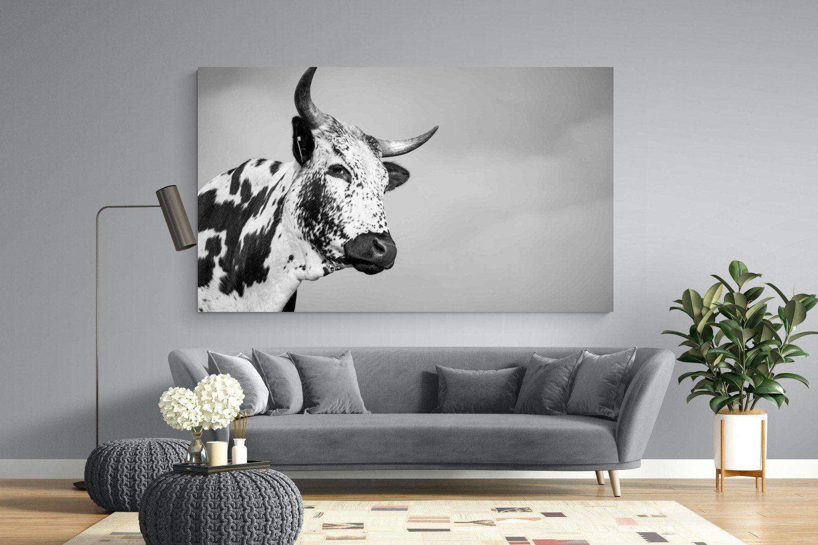 Nguni Bull-Wall_Art-220 x 130cm-Mounted Canvas-No Frame-Pixalot