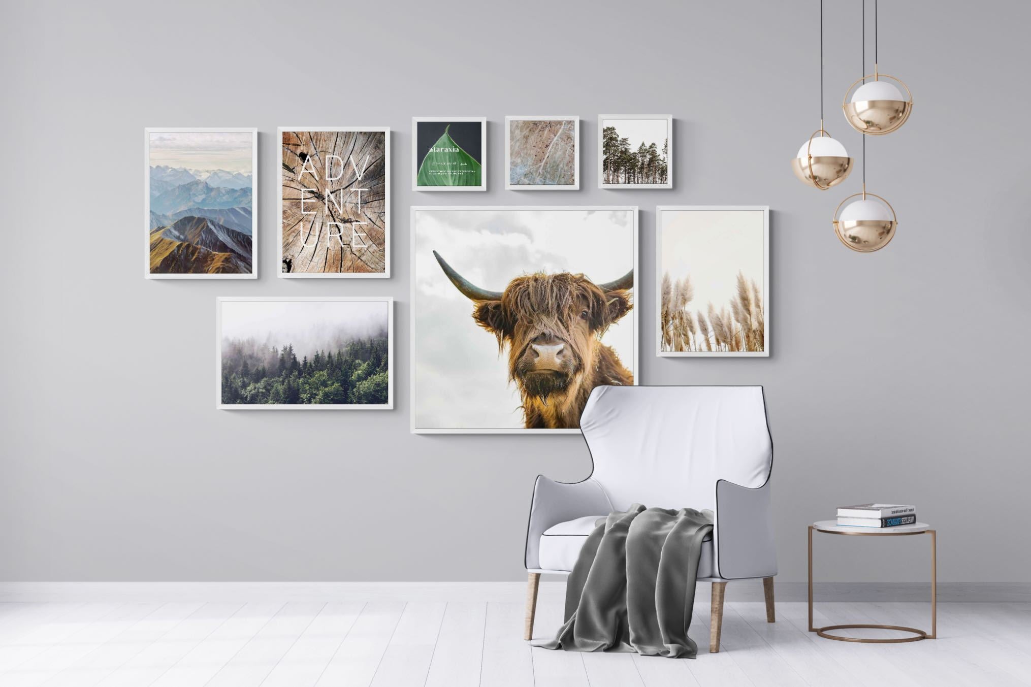 Nordic Adventure Gallery Wall Set-Wall_Art-Mounted Canvas-White-Pixalot