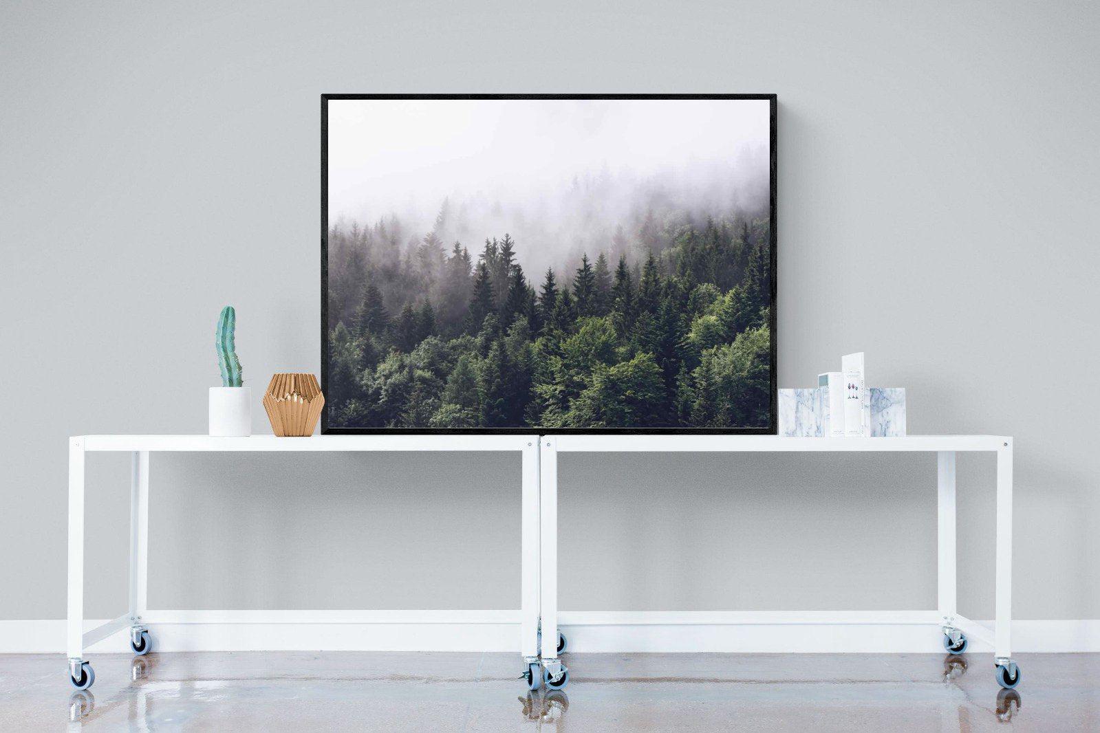 Norwegian Forest-Wall_Art-120 x 90cm-Mounted Canvas-Black-Pixalot