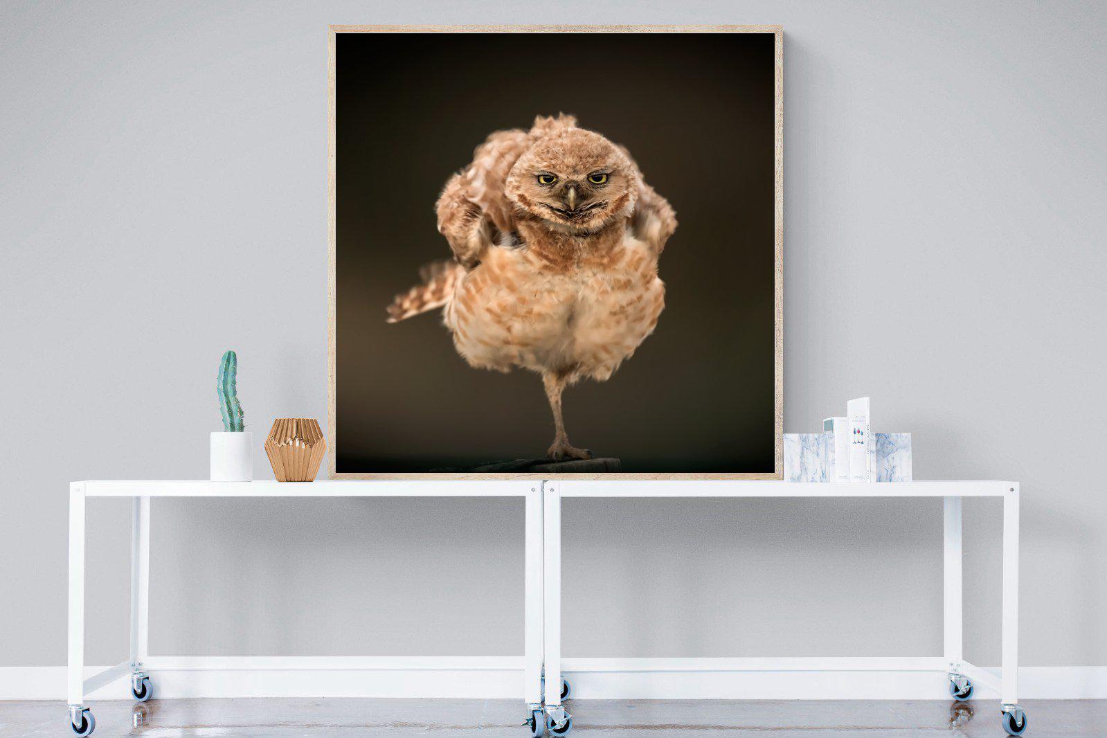 Not An Early Bird-Wall_Art-120 x 120cm-Mounted Canvas-Wood-Pixalot