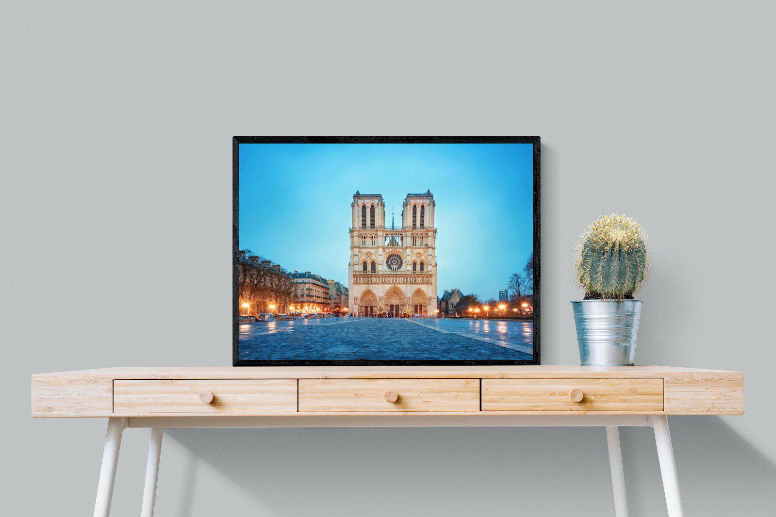 Notre-Dame-Wall_Art-80 x 60cm-Mounted Canvas-Black-Pixalot