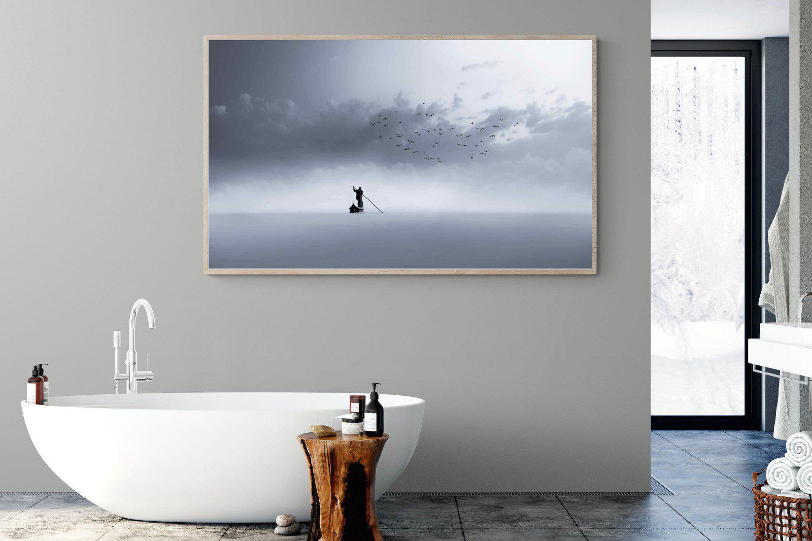 Oarsman-Wall_Art-180 x 110cm-Mounted Canvas-Wood-Pixalot