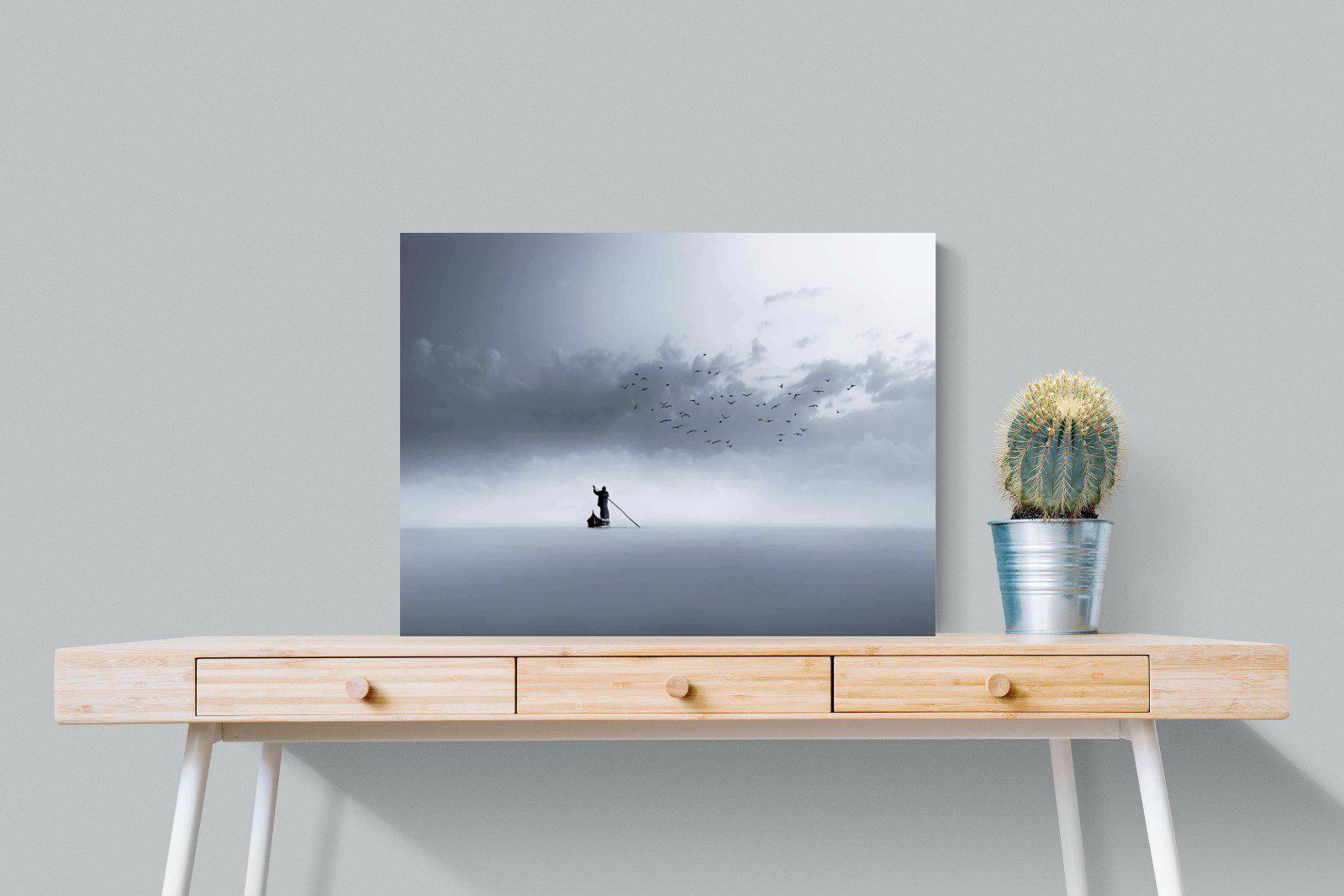 Oarsman-Wall_Art-80 x 60cm-Mounted Canvas-No Frame-Pixalot