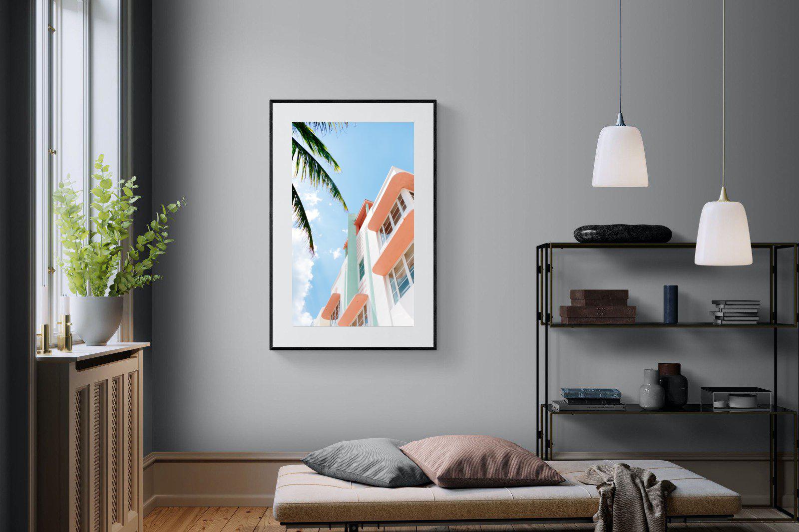 Ocean Drive-Wall_Art-100 x 150cm-Framed Print-Black-Pixalot