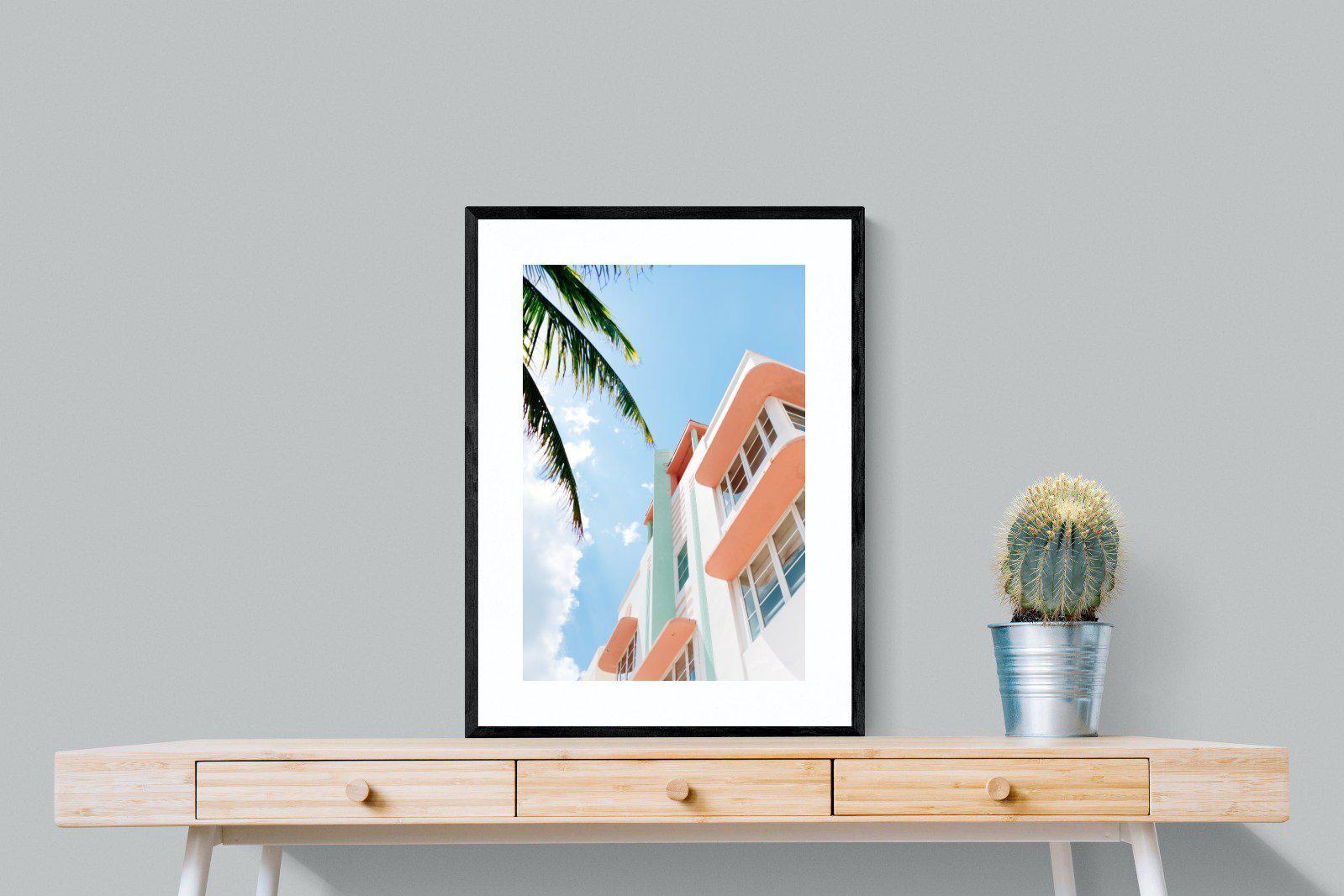 Ocean Drive-Wall_Art-60 x 80cm-Framed Print-Black-Pixalot