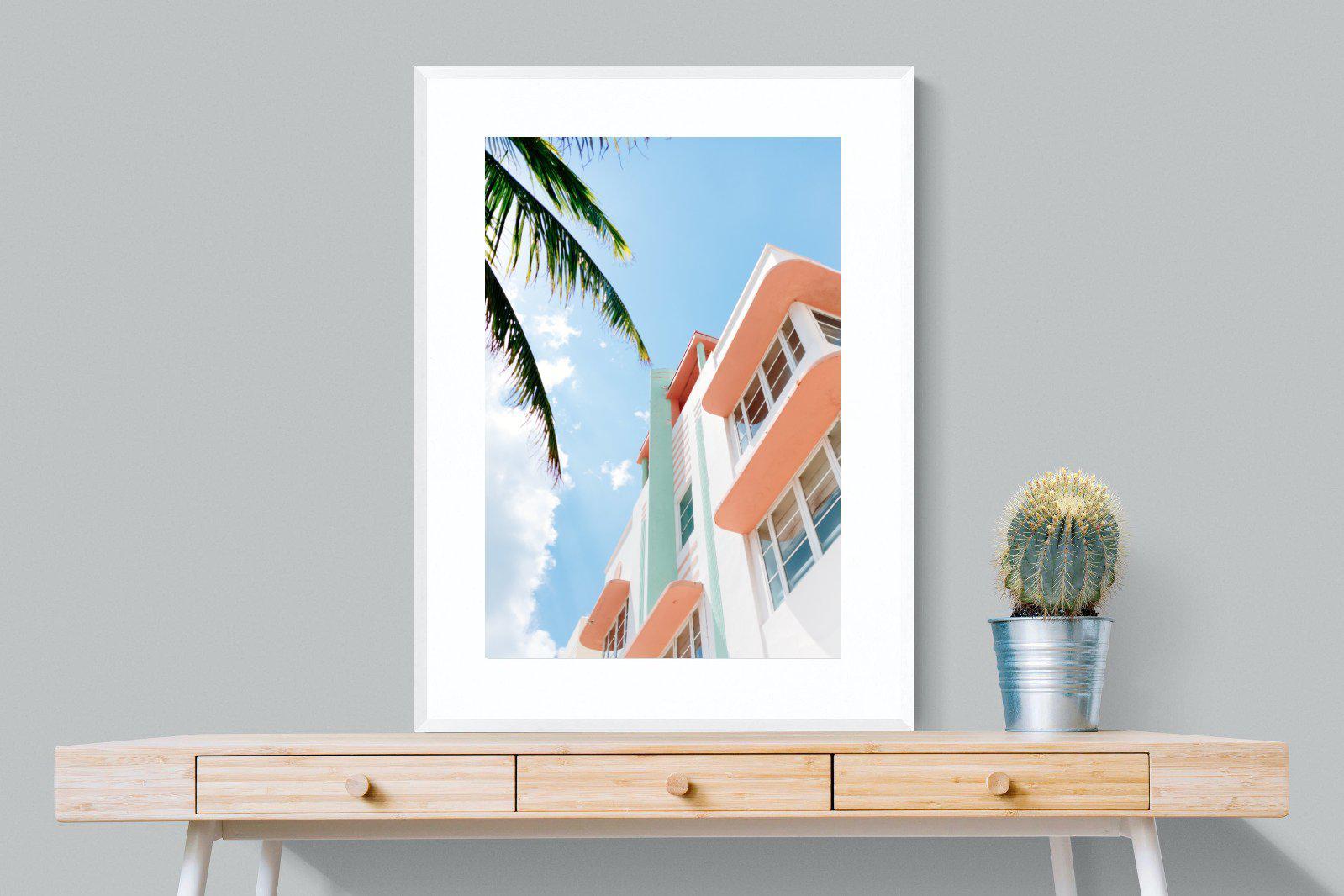 Ocean Drive-Wall_Art-75 x 100cm-Framed Print-White-Pixalot