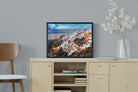 Oia at Sunset-Wall_Art-60 x 45cm-Mounted Canvas-Black-Pixalot