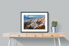 Oia at Sunset-Wall_Art-80 x 60cm-Framed Print-Black-Pixalot