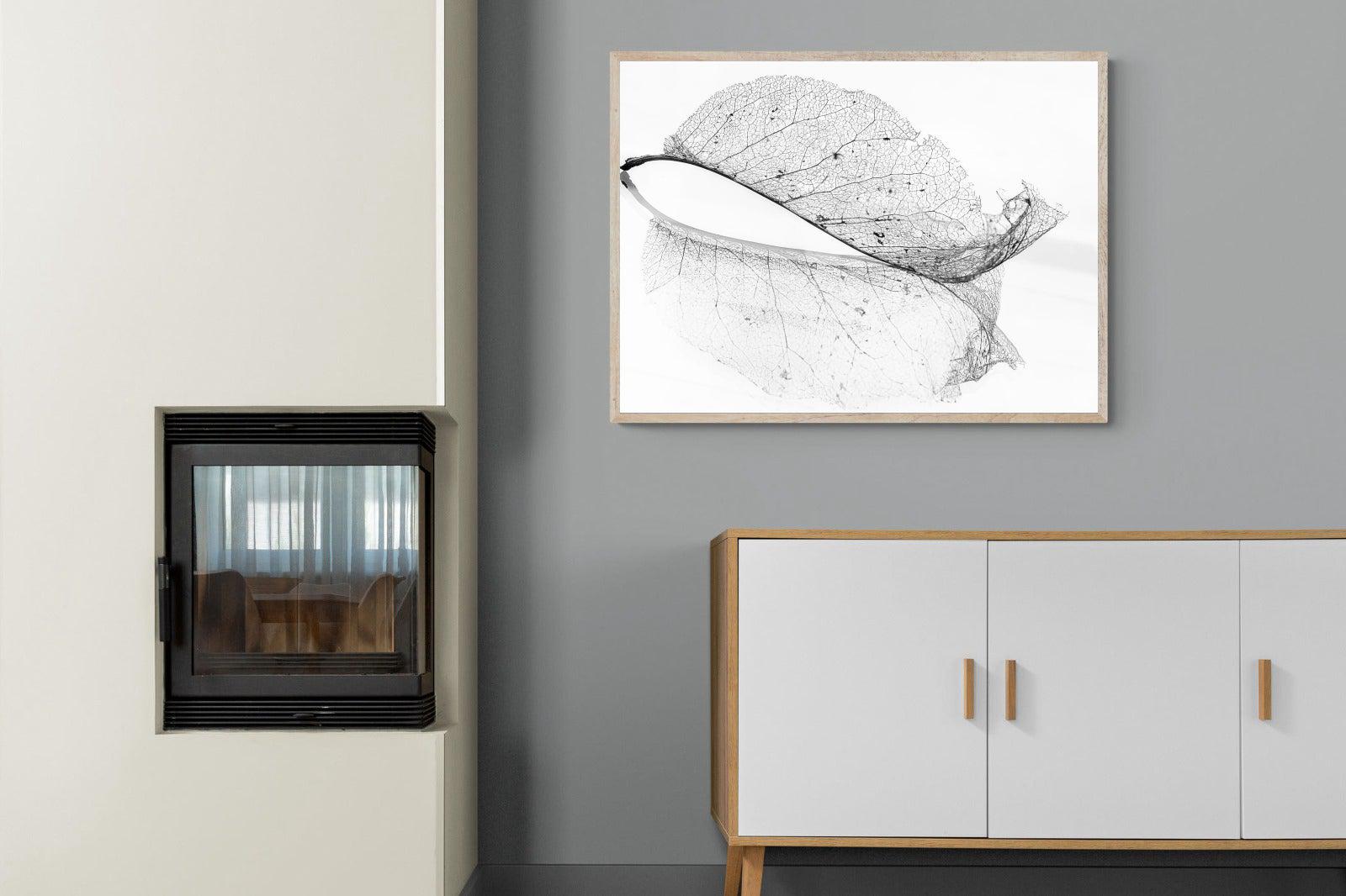 Old Leaf-Wall_Art-100 x 75cm-Mounted Canvas-Wood-Pixalot