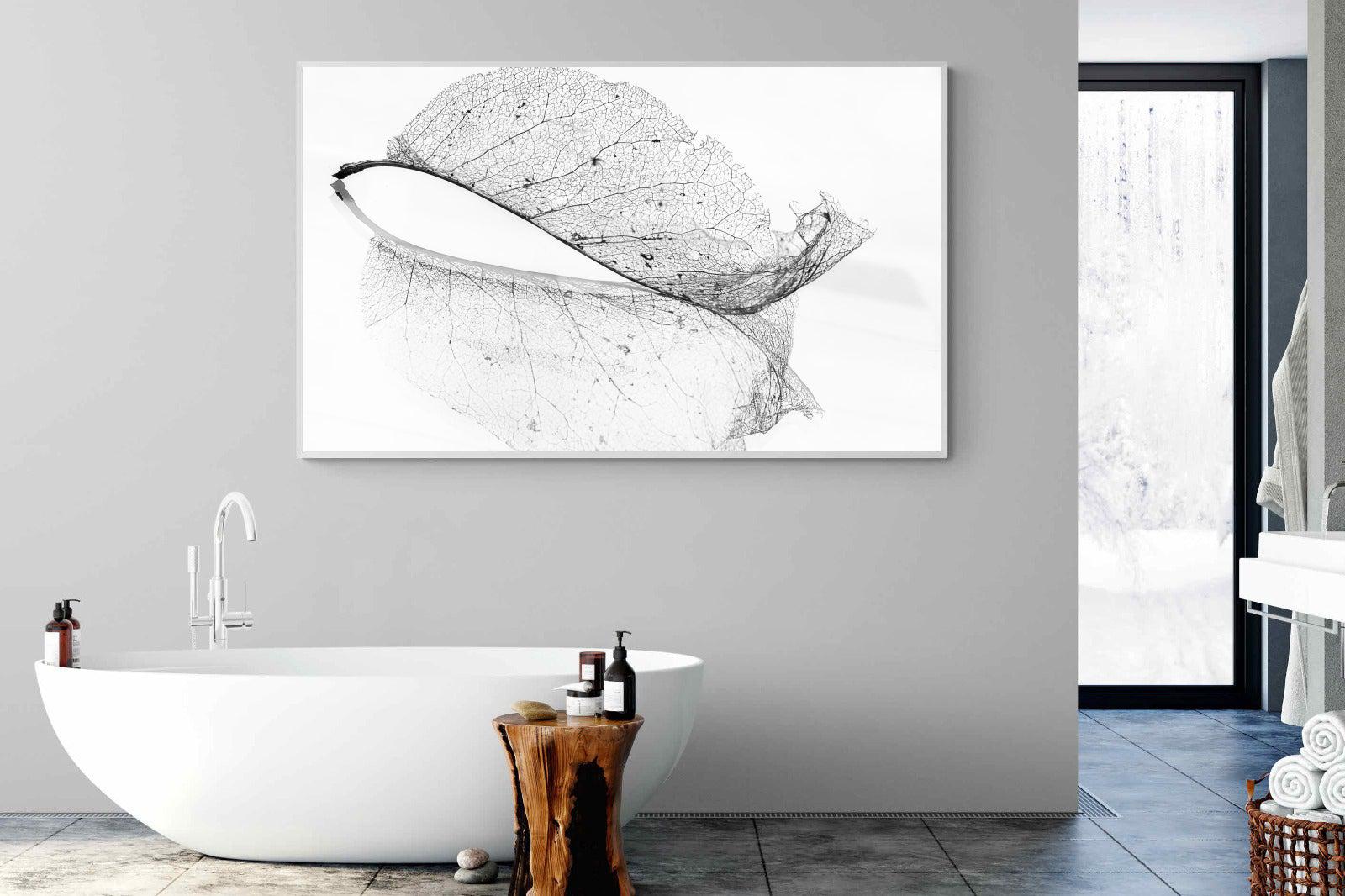 Old Leaf-Wall_Art-180 x 110cm-Mounted Canvas-White-Pixalot