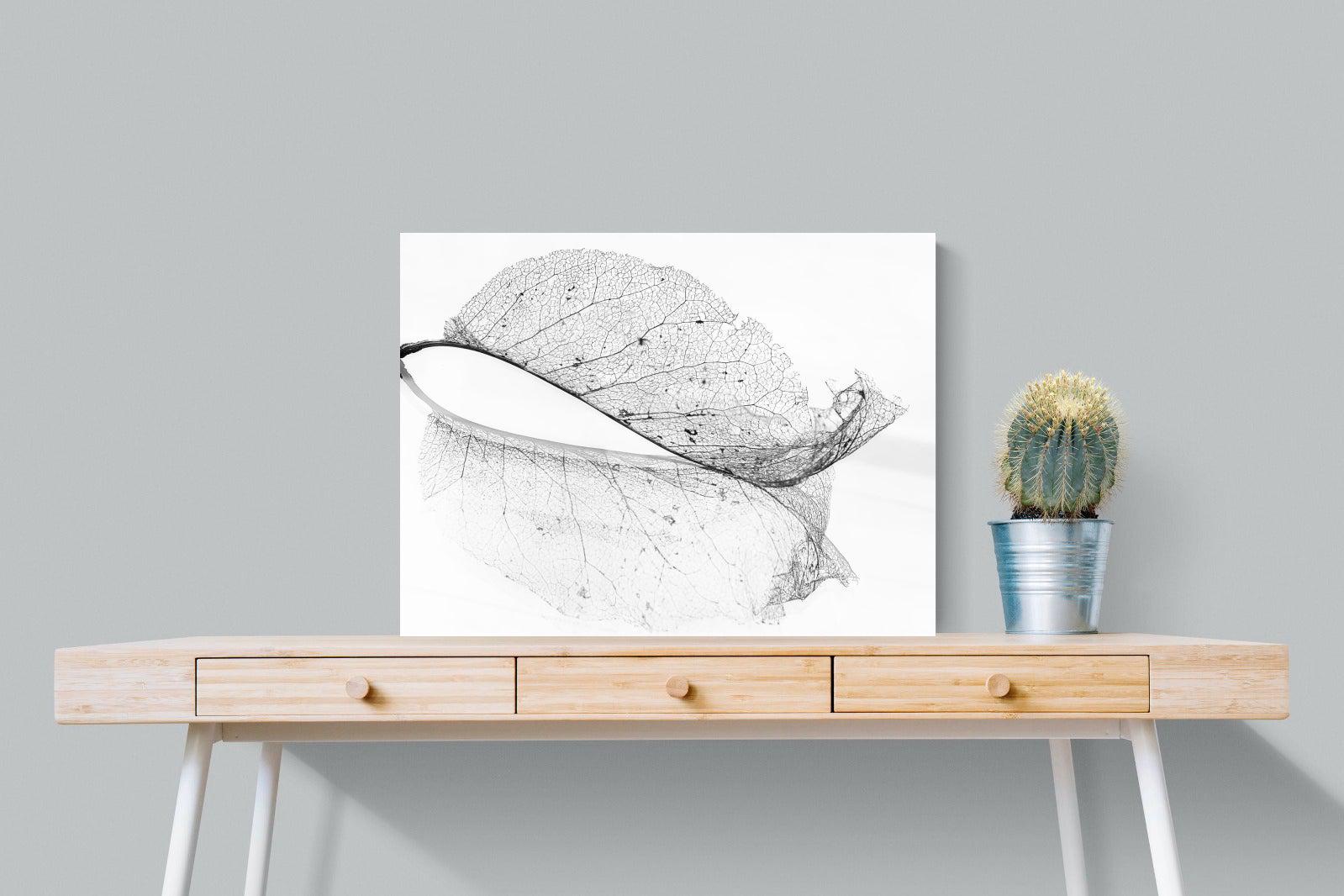 Old Leaf-Wall_Art-80 x 60cm-Mounted Canvas-No Frame-Pixalot