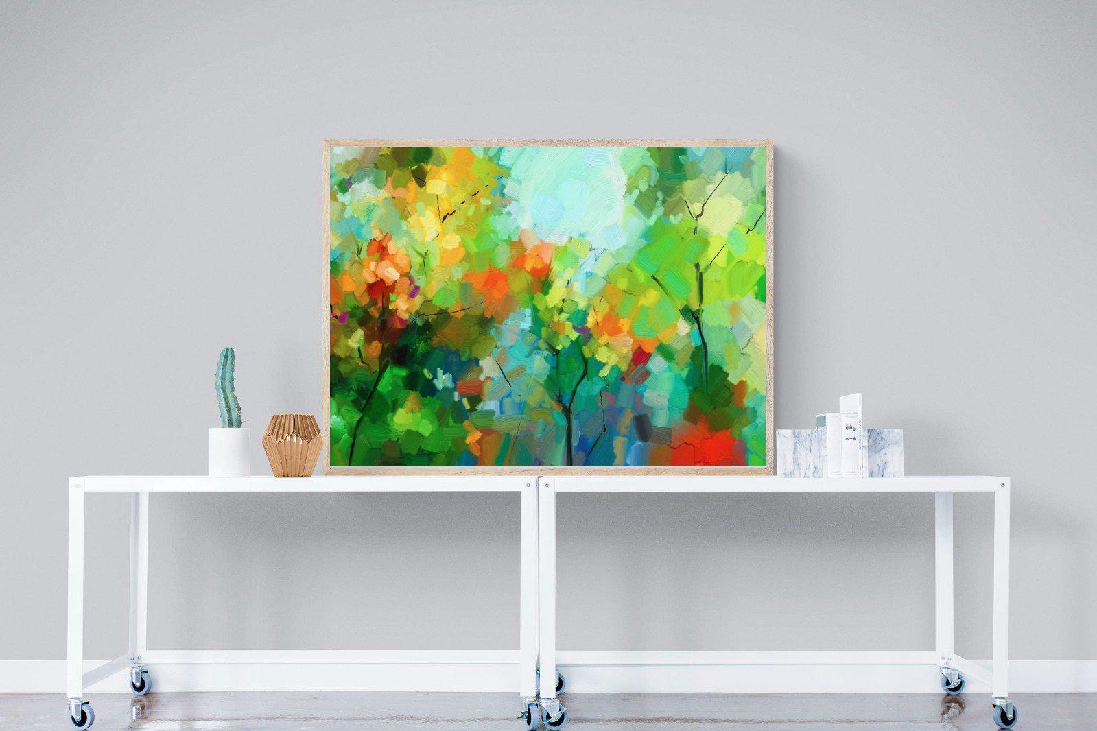 Painted Orchard-Wall_Art-120 x 90cm-Mounted Canvas-Wood-Pixalot