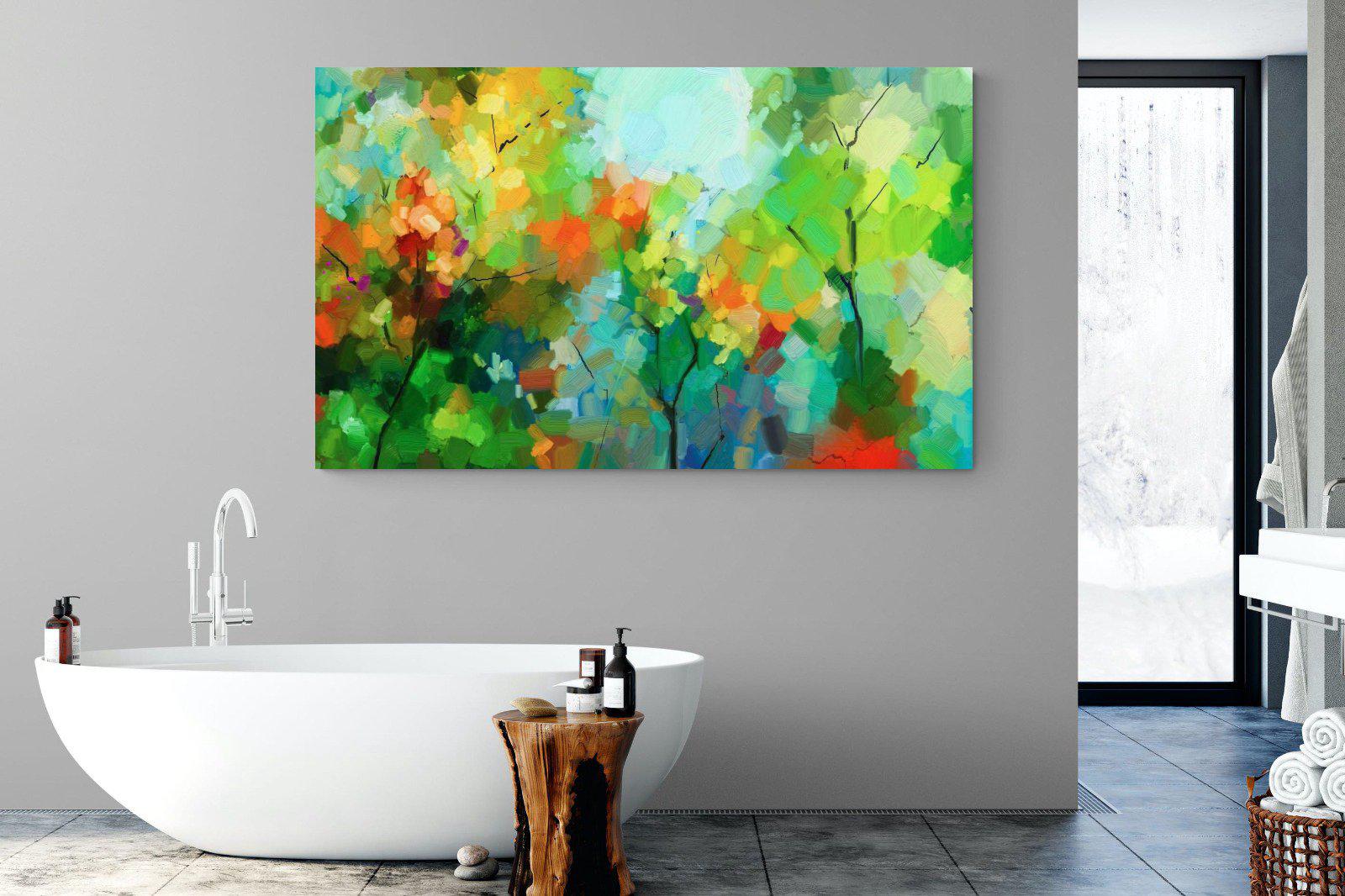 Painted Orchard-Wall_Art-180 x 110cm-Mounted Canvas-No Frame-Pixalot