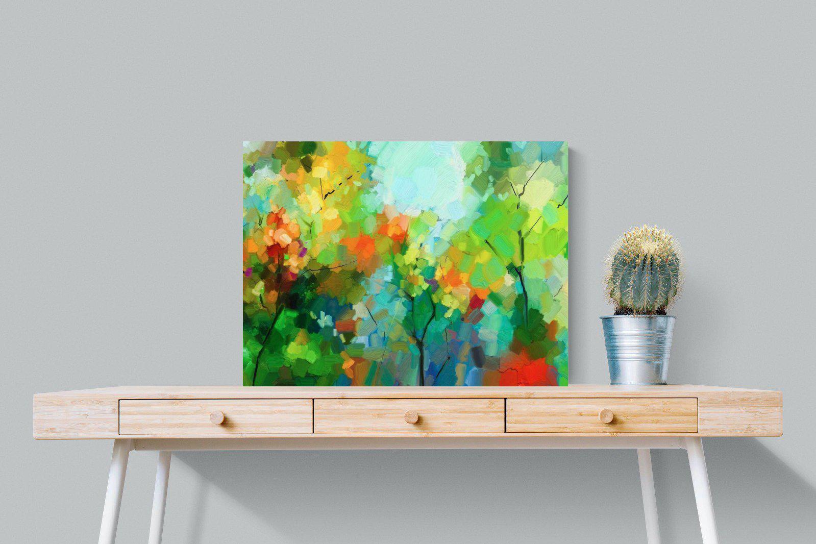 Painted Orchard-Wall_Art-80 x 60cm-Mounted Canvas-No Frame-Pixalot