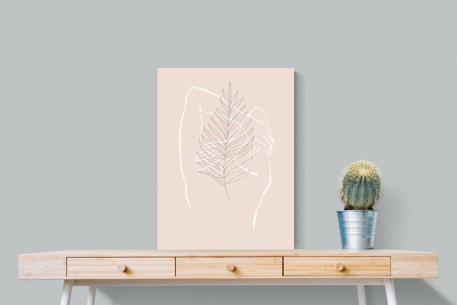 Palm Silhouette-Wall_Art-60 x 80cm-Mounted Canvas-No Frame-Pixalot