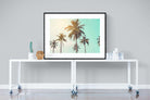 Palm Trees-Wall_Art-120 x 90cm-Framed Print-Black-Pixalot