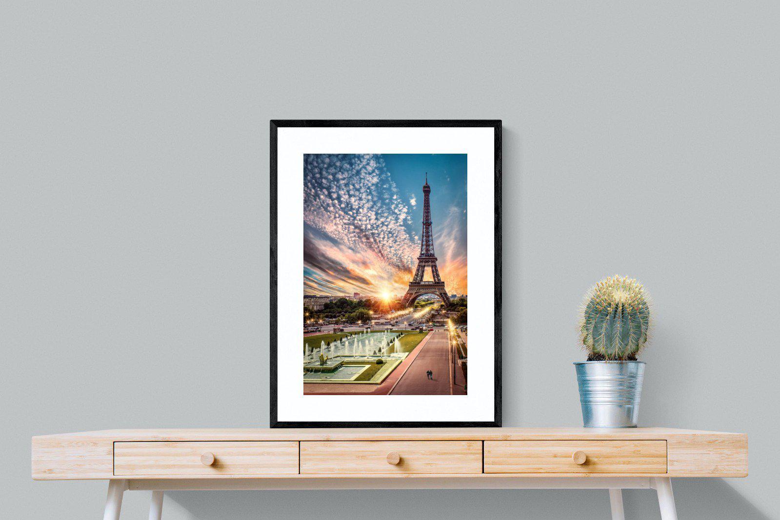 Paris-Wall_Art-60 x 80cm-Framed Print-Black-Pixalot