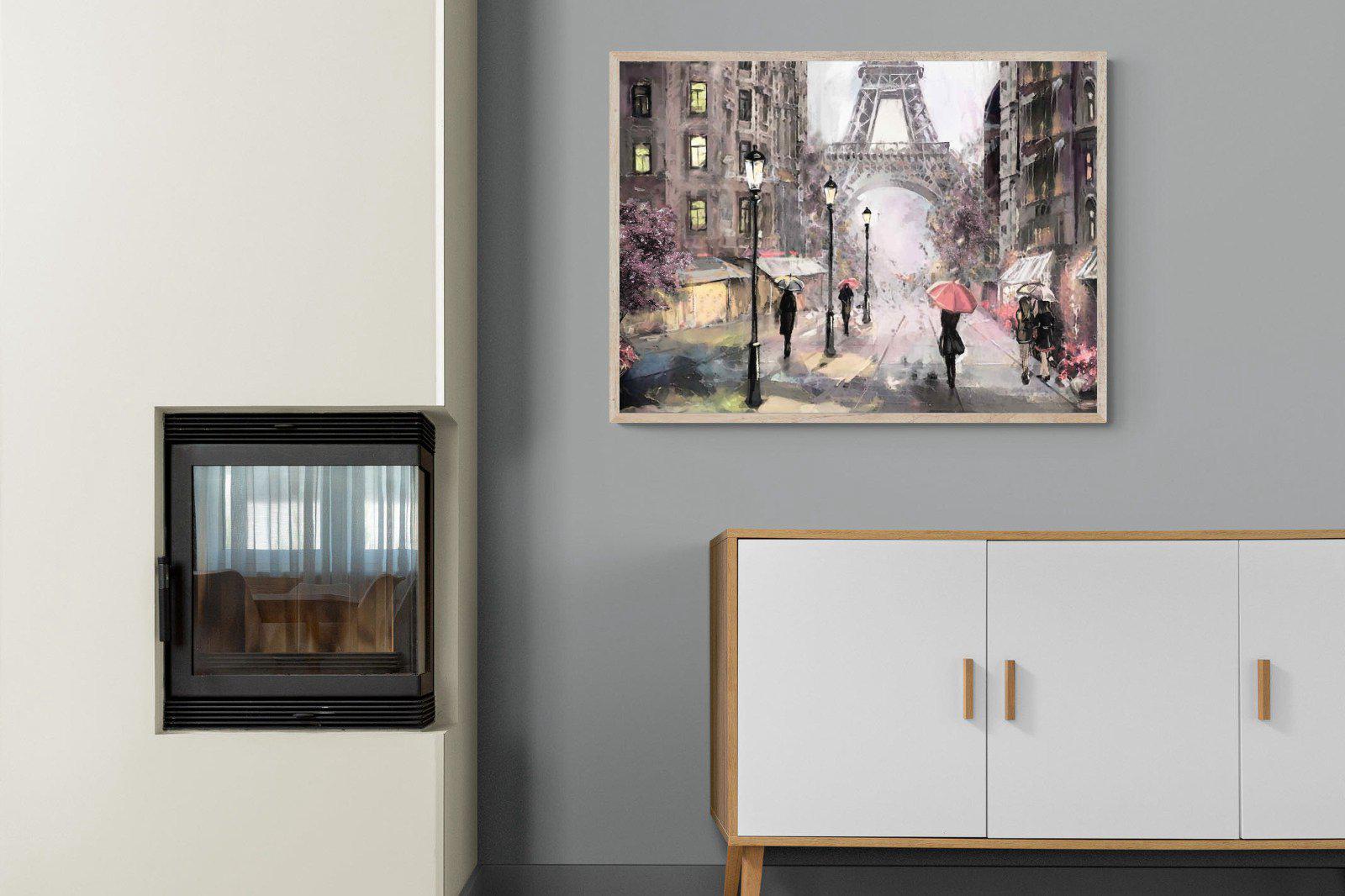 Paris by Oil-Wall_Art-100 x 75cm-Mounted Canvas-Wood-Pixalot