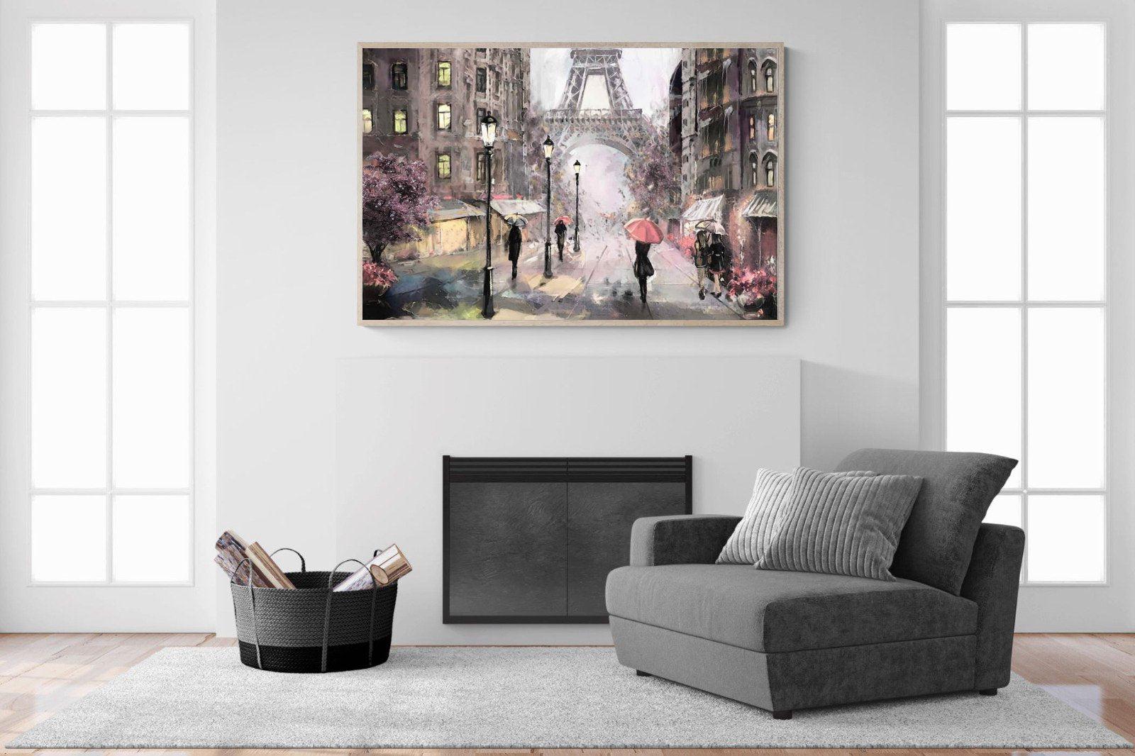 Paris by Oil-Wall_Art-150 x 100cm-Mounted Canvas-Wood-Pixalot