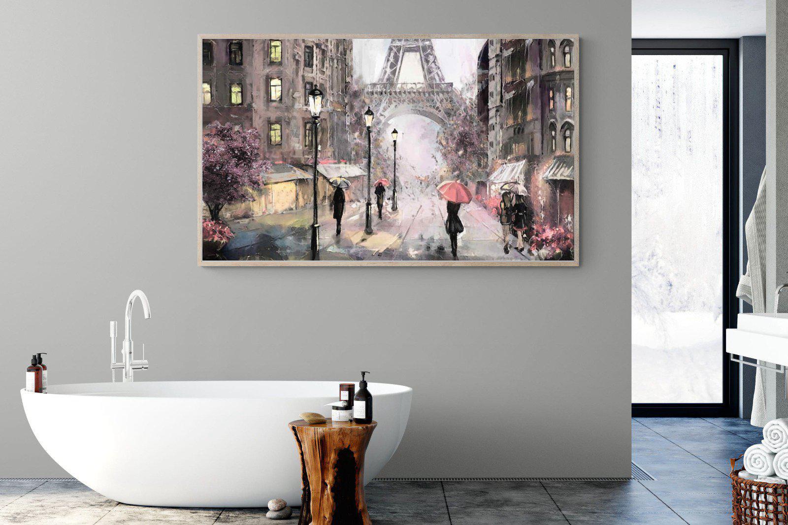 Paris by Oil-Wall_Art-180 x 110cm-Mounted Canvas-Wood-Pixalot