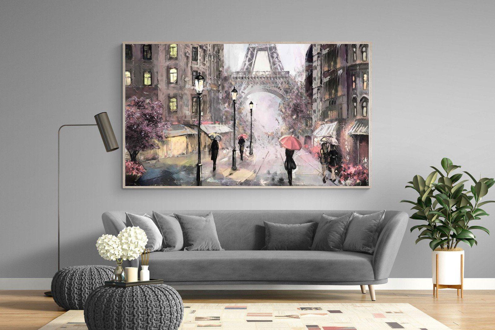 Paris by Oil-Wall_Art-220 x 130cm-Mounted Canvas-Wood-Pixalot