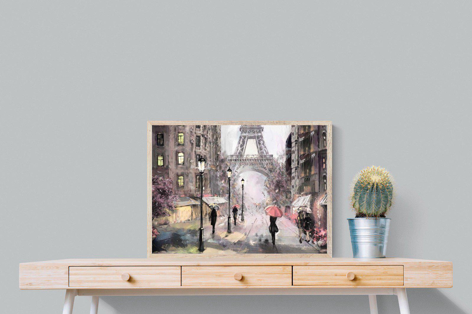 Paris by Oil-Wall_Art-80 x 60cm-Mounted Canvas-Wood-Pixalot