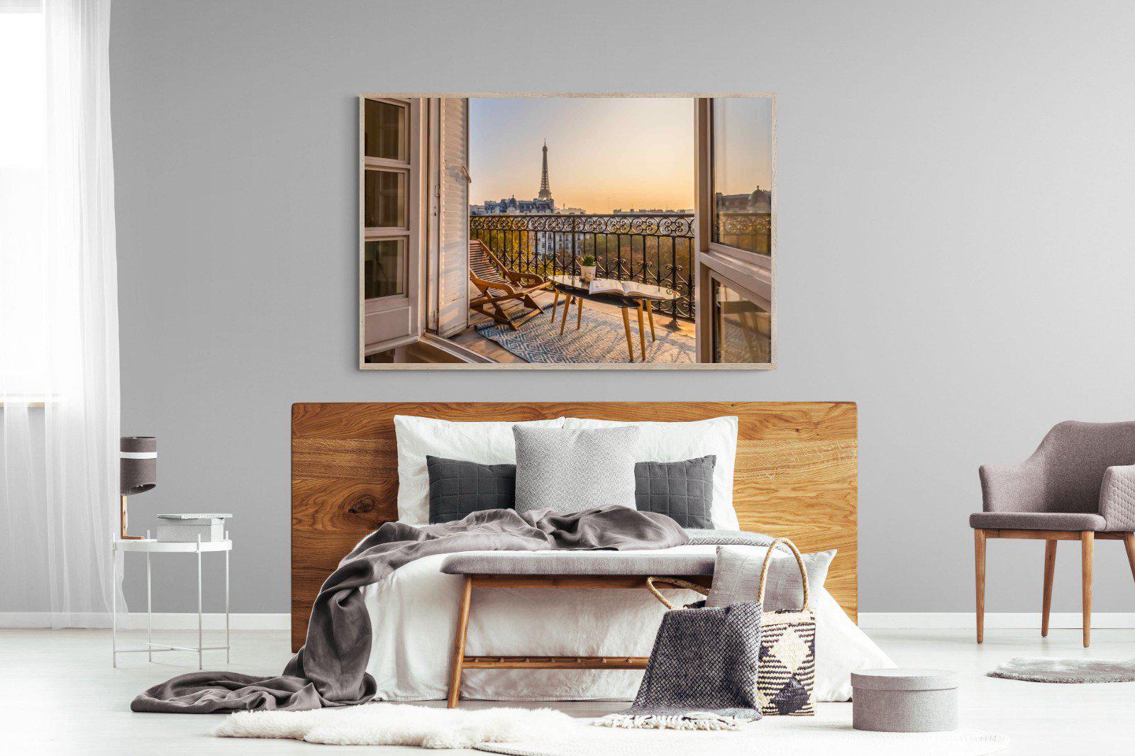 Parisian Balcony-Wall_Art-150 x 100cm-Mounted Canvas-Wood-Pixalot