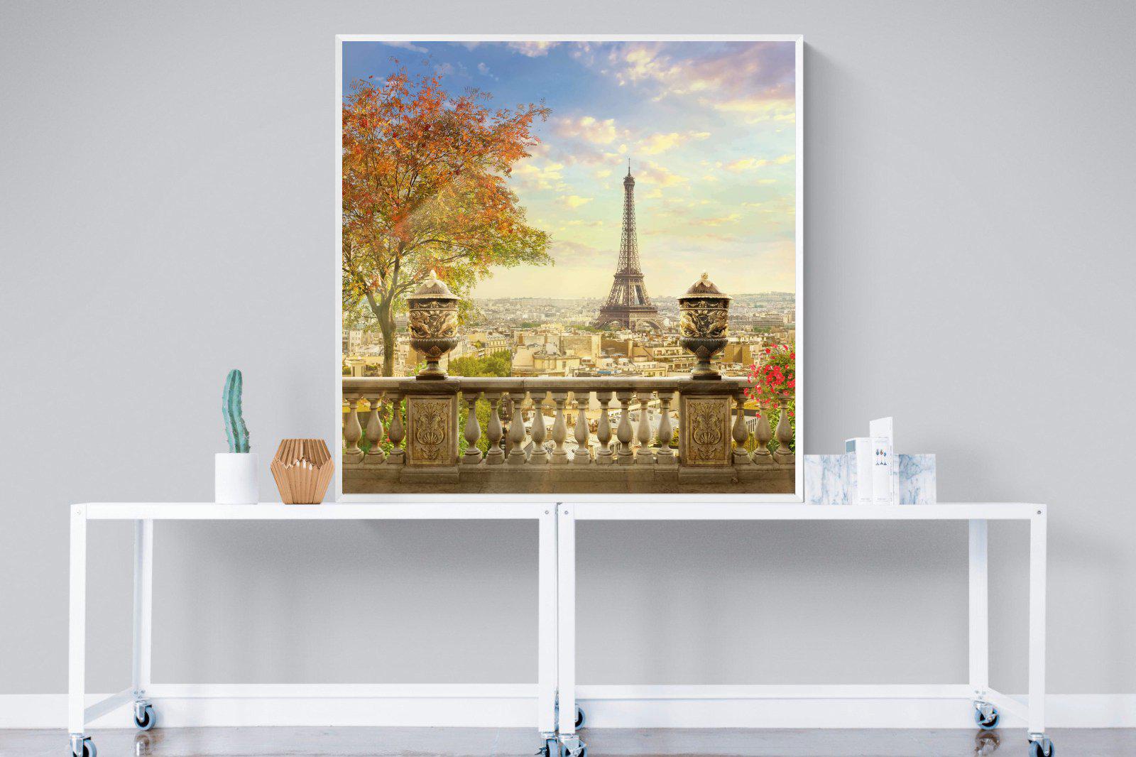 Parisian Perfection-Wall_Art-120 x 120cm-Mounted Canvas-White-Pixalot