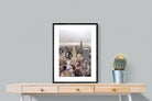 Pastel New York-Wall_Art-60 x 80cm-Framed Print-Black-Pixalot