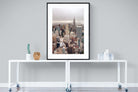 Pastel New York-Wall_Art-90 x 120cm-Framed Print-Black-Pixalot