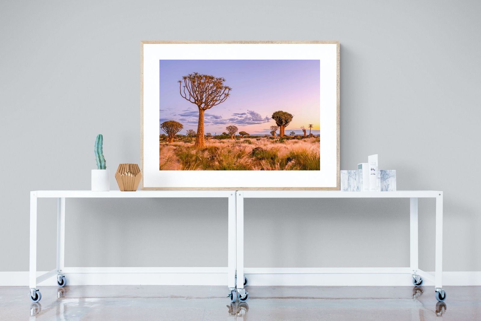 Pastel Skies-Wall_Art-120 x 90cm-Framed Print-Wood-Pixalot