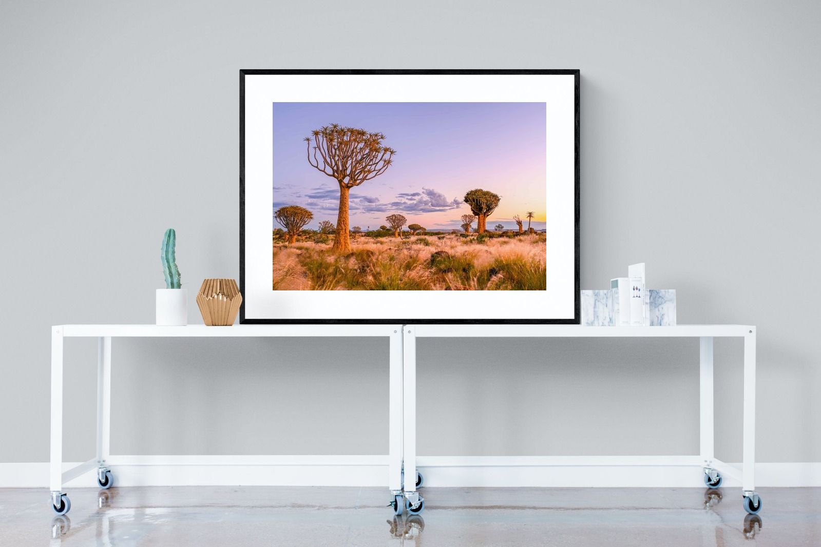 Pastel Skies-Wall_Art-120 x 90cm-Framed Print-Black-Pixalot