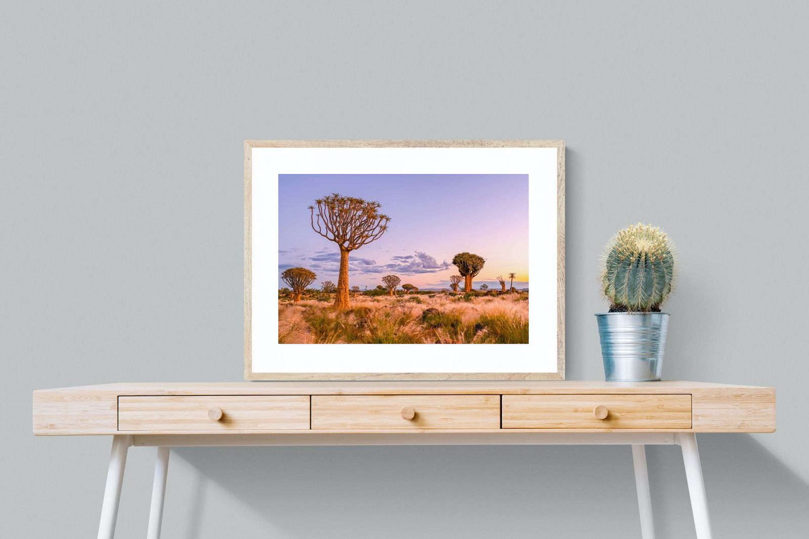 Pastel Skies-Wall_Art-80 x 60cm-Framed Print-Wood-Pixalot