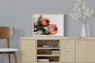 Peachy Proteas-Wall_Art-60 x 45cm-Mounted Canvas-Wood-Pixalot