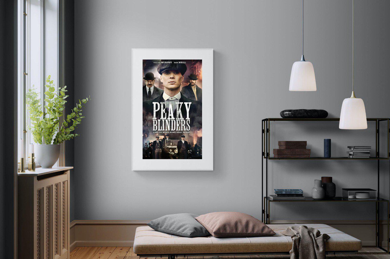 Peaky Blinders-Wall_Art-100 x 150cm-Framed Print-White-Pixalot