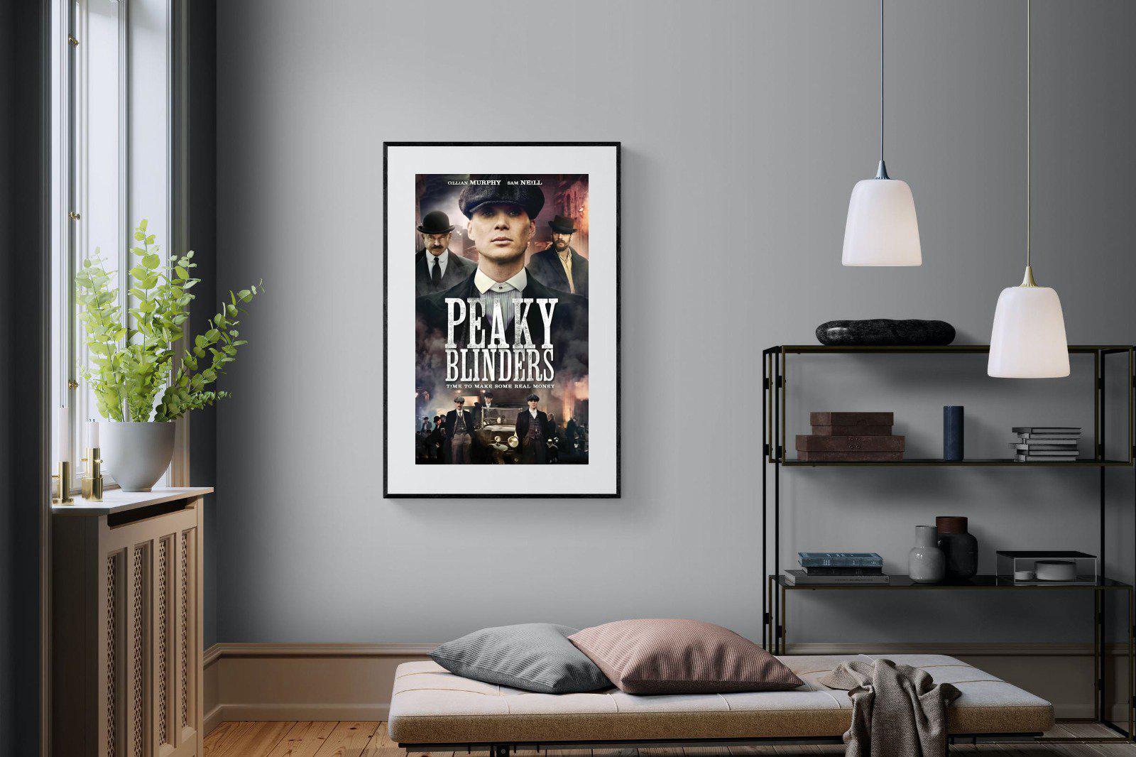 Peaky Blinders-Wall_Art-100 x 150cm-Framed Print-Black-Pixalot