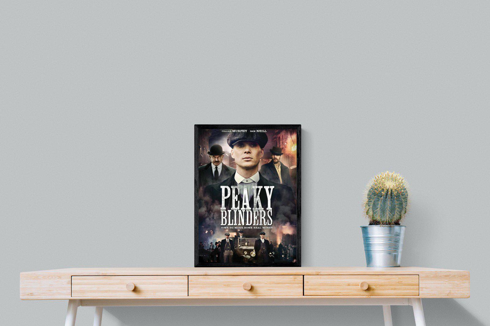 Peaky Blinders-Wall_Art-45 x 60cm-Mounted Canvas-Black-Pixalot