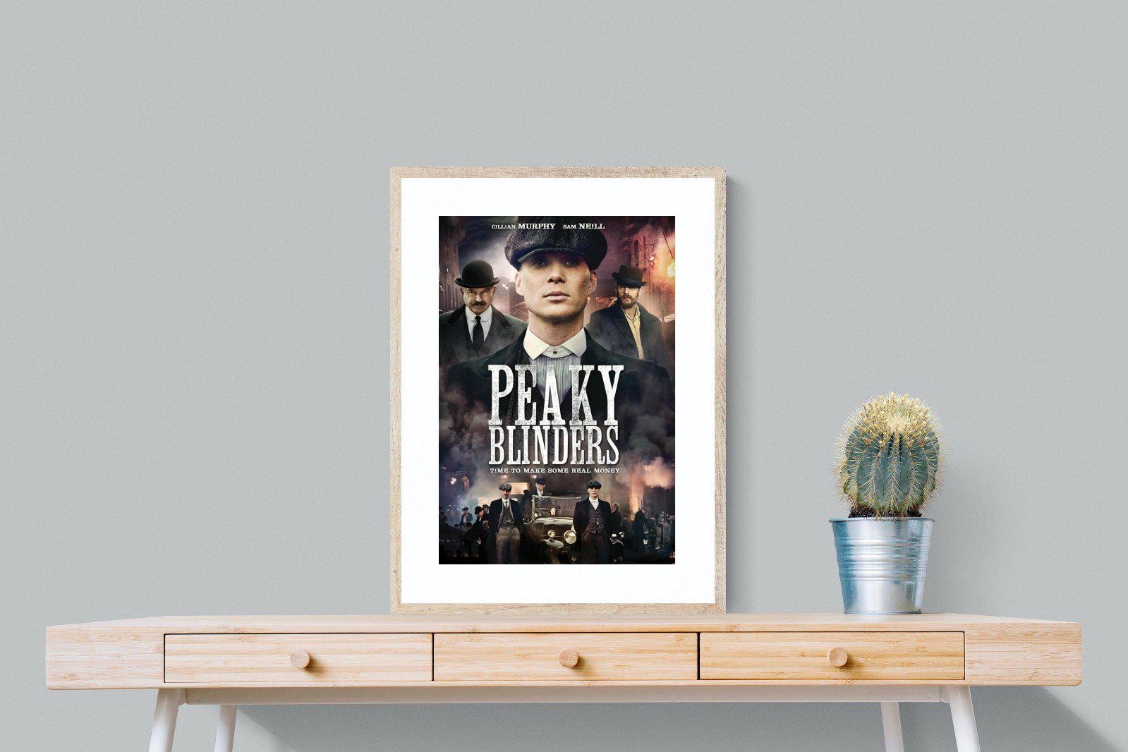 Peaky Blinders-Wall_Art-60 x 80cm-Framed Print-Wood-Pixalot