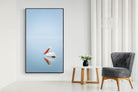 Pelican Blue-Wall_Art-130 x 220cm-Mounted Canvas-Black-Pixalot